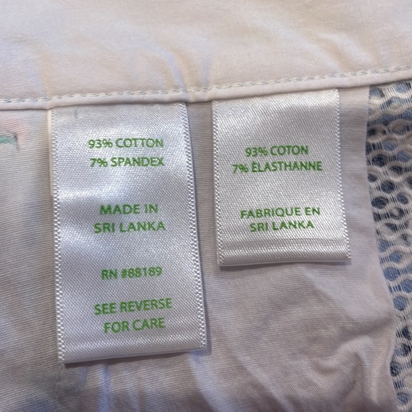 Lilly Pulitzer Malie Stretch Lookin Sharp Shorts EUC Size 2 - Picture 9 of 12